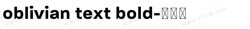 oblivian text bold字体转换